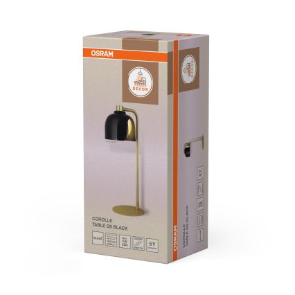 Osram - Tischlampe DECOR COROLLE 1xG9/20W/230V schwarz/gold