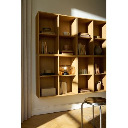 Osram - Tischlampe DECOR SMOKE 1xE27/12W/230V schwarz/rauchgrau