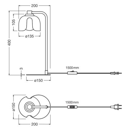 Osram - Tischleuchte DECOR COROLLE 1xG9/20W/230V rot