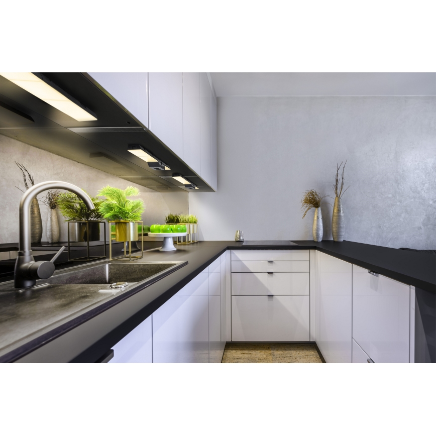 Osram - Dimmbare LED-Unterbauleuchte mit Steckdosen UNDERCABINET LED/10W/230V 3000K 54,8 cm schwarz