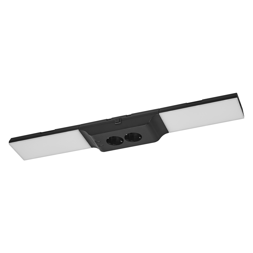 Osram - Dimmbare LED-Unterbauleuchte mit Steckdosen UNDERCABINET LED/10W/230V 3000K 54,8 cm schwarz
