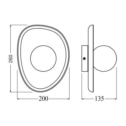 Osram - Wandleuchte ACACIA NEST 1xG9/5W/230V Akazie