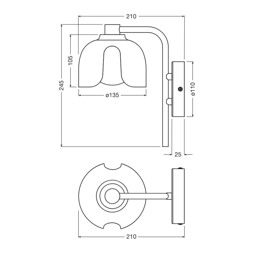 Osram - Wandleuchte DECOR COROLLE 1xG9/20W/230V grün