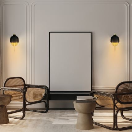 Osram - Wandleuchte DECOR COROLLE 1xG9/20W/230V schwarz/gold