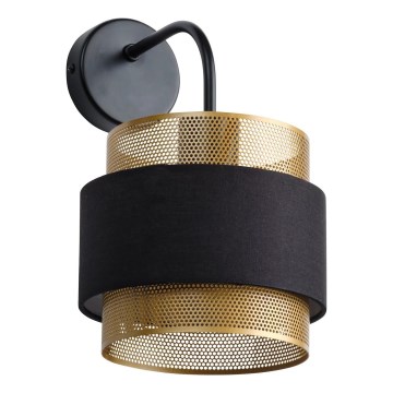 Osram - Wandleuchte DECOR HORNET 1xE27/10W/230V schwarz/gold