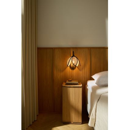 Osram - Wandleuchte DECOR RATTAN 1xE27/15W/230V beige/schwarz