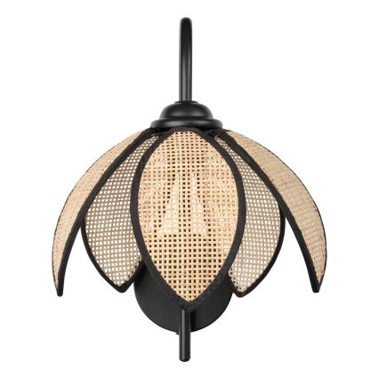 Osram - Wandleuchte DECOR RATTAN 1xE27/15W/230V beige/schwarz