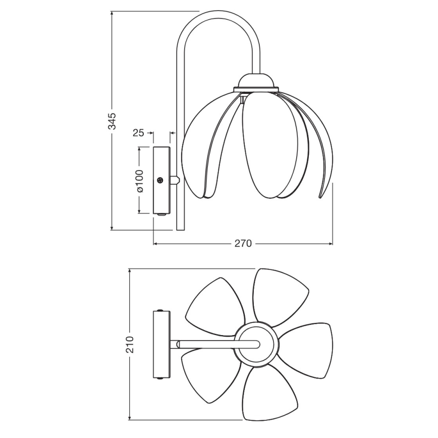 Osram - Wandleuchte DECOR RATTAN 1xE27/15W/230V beige/schwarz