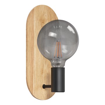 Osram - Wandleuchte DECOR WOOD 1xE27/8W/230V Gummibaumholz
