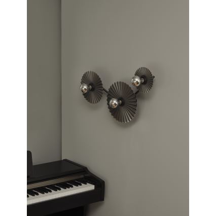 Osram - Wandleuchte PLISSEE 3xE27/15W/230V Anthrazit