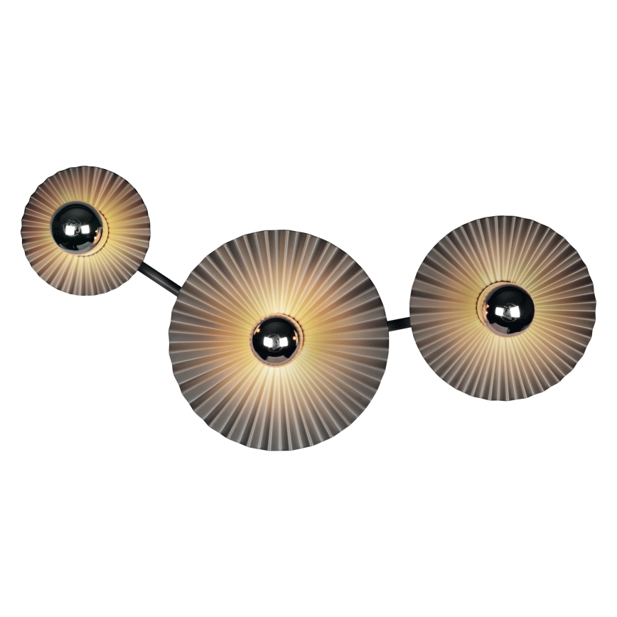 Osram - Wandleuchte PLISSEE 3xE27/15W/230V Anthrazit