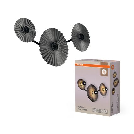 Osram - Wandleuchte PLISSEE 3xE27/15W/230V Anthrazit