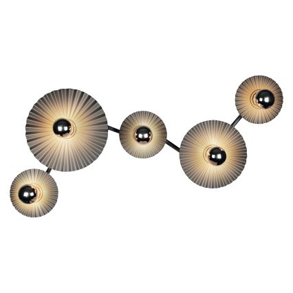 Osram - Wandleuchte PLISSEE 5xE27/15W/230V anthrazit