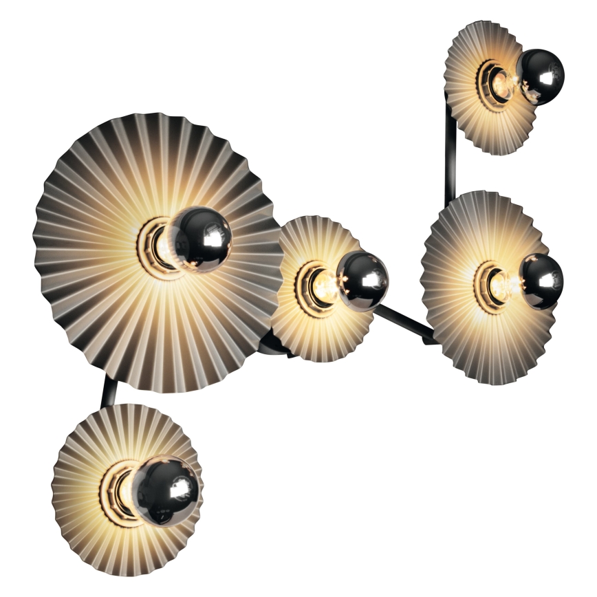Osram - Wandleuchte PLISSEE 5xE27/15W/230V anthrazit