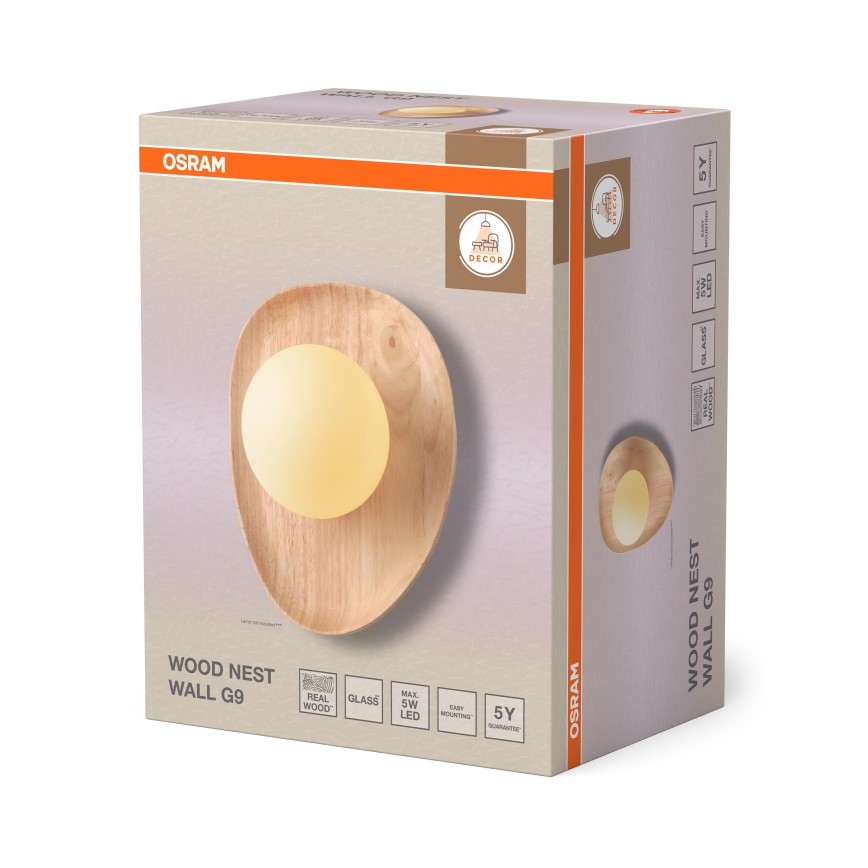 Osram - Wandleuchte WOOD NEST 1xG9/5W/230V Gummibaum