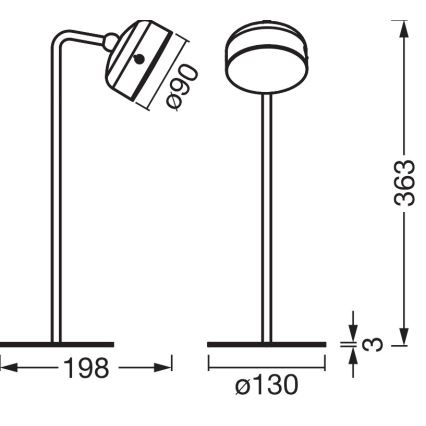 Osram - Wiederaufladbare, dimmbare LED-Tischlampe 3-in-1 DECOR HELPER LED/1,8W/5V schwarz
