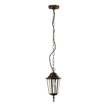 Outdoor-Hängeleuchte an Kette ARRAIA 1xE27/15W/230V IP44 bronzen