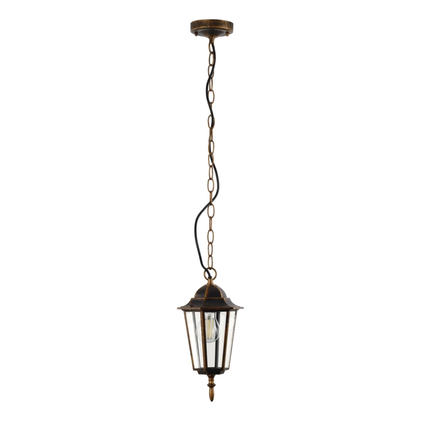 Outdoor-Hängeleuchte an Kette ARRAIA 1xE27/15W/230V IP44 bronzen