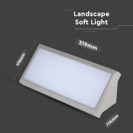 Outdoor-LED-Wandleuchte LED/20W/230V 4000K IP65