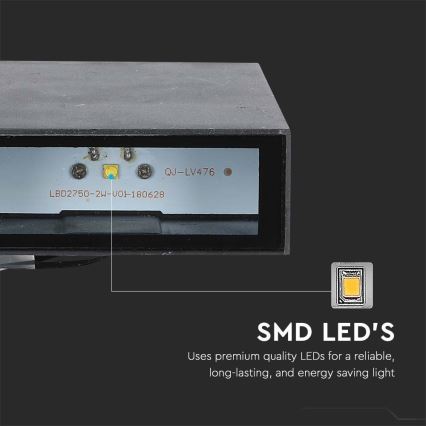 Outdoor-LED-Wandleuchte LED/4W/230V 3000K IP65 schwarz