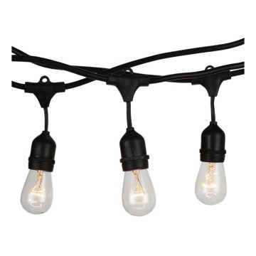 Outdoor-Lichterkette STRING 15m 15xE27/25W/230V IP54