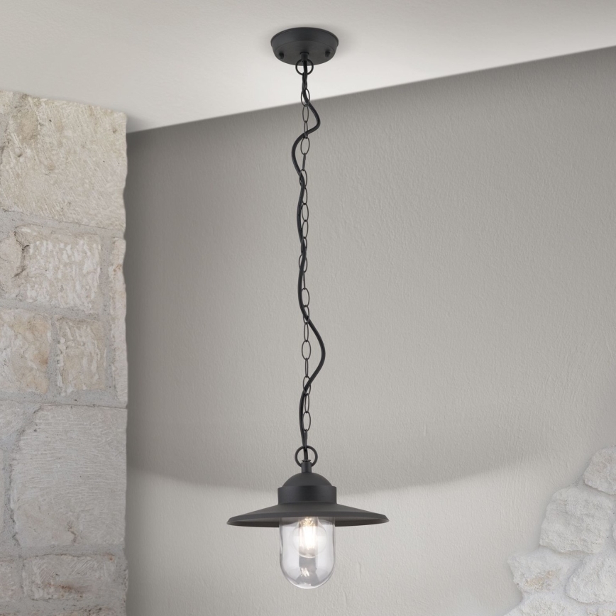 Outdoor-Pendelleuchte EDWARD 1xE27/60W/230V IP44 schwarz