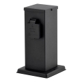 Outdoor-Steckdosensäule 2Z SCHUKO 230V anthrazit IP44