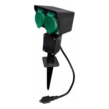 Outdoor-Steckdosensäule EASY CONNECT 2Z 3600W/230V IP44 grün