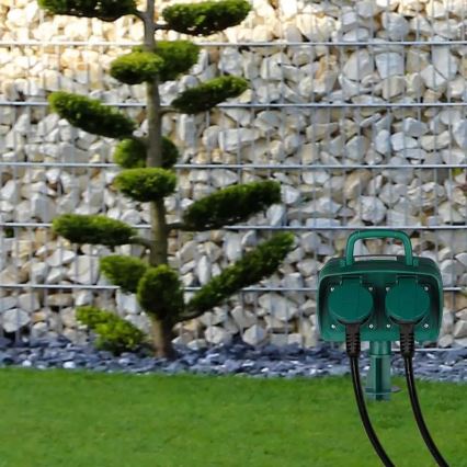 Outdoor-Steckdosensäule SCHUKO 4Z 230V IP44