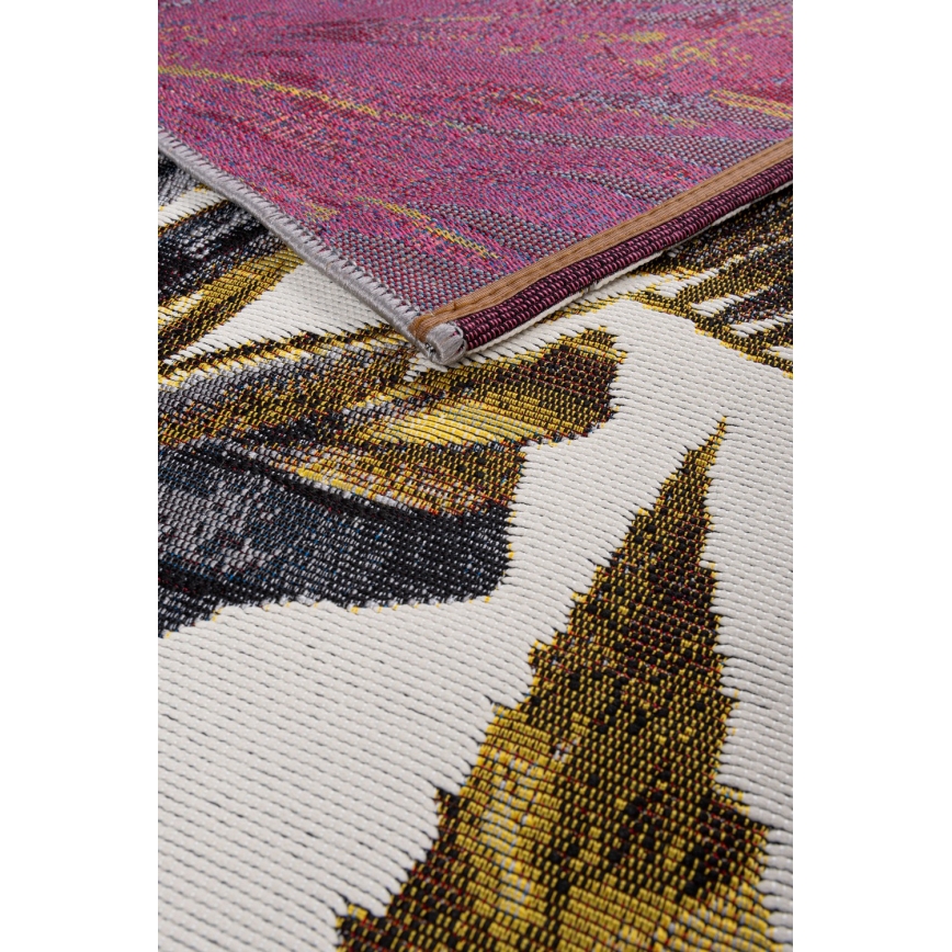 Outdoor-Teppich CAPPUCCINO 80x165 cm gold/grau/weiß