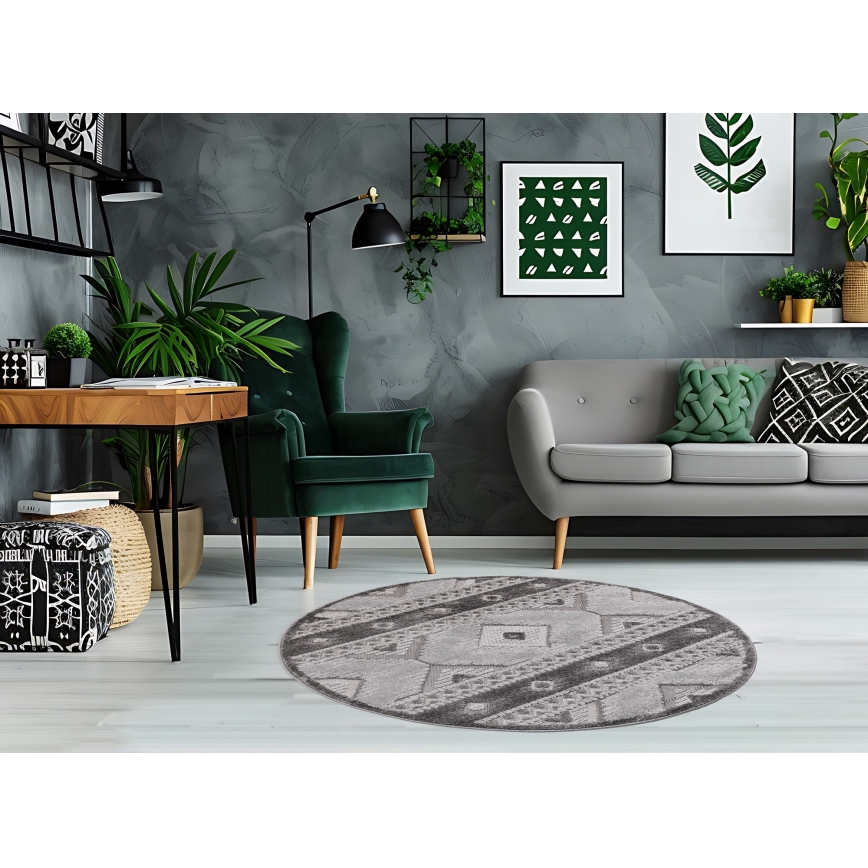 Outdoor-Teppich CHIARA 120 cm grau