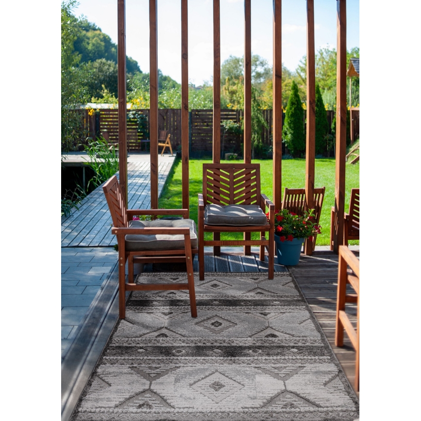 Outdoor-Teppich CHIARA 80x150 cm grau