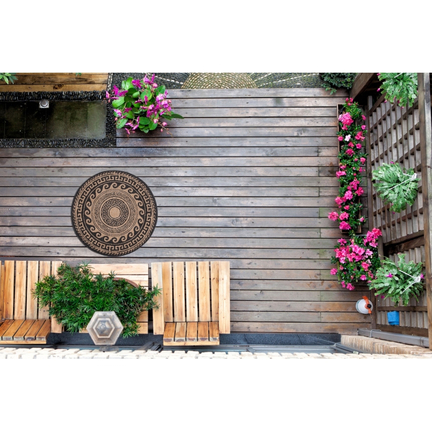 Outdoor-Teppich DELMAR 80 cm braun/beige