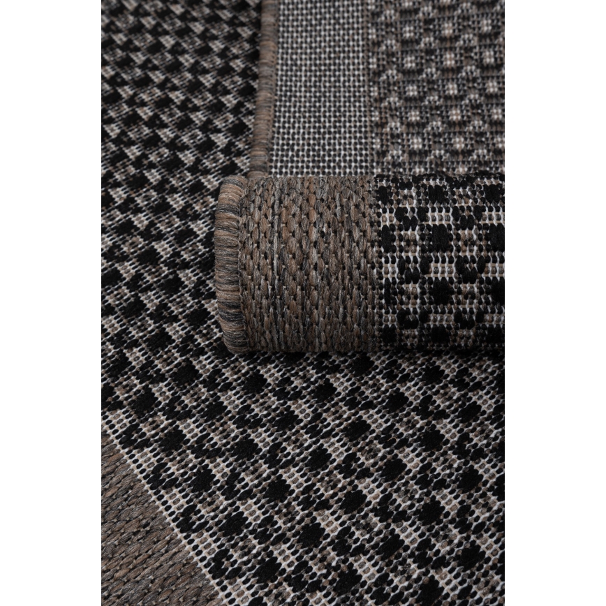 Outdoor-Teppich EXPRESS NEW OUTDOOR 160x220 cm anthrazit/braun