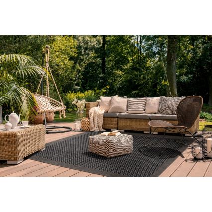 Outdoor-Teppich EXPRESS NEW OUTDOOR 80x150 cm anthrazit/braun