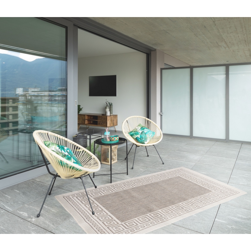 Outdoor-Teppich EXPRESS NEW OUTDOOR 80x150 cm grau/beige
