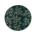 Outdoor-Teppich JUNGLE 135 cm grün/Blattmuster