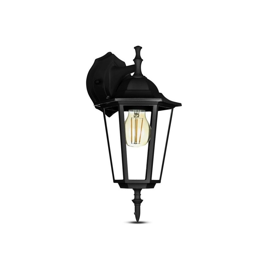Outdoor-Wandlampe 1xE27/40W/230V IP44 schwarz