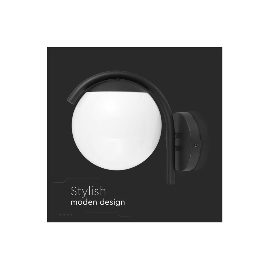 Outdoor-Wandlampe 1xE27/60W/230V IP44 schwarz