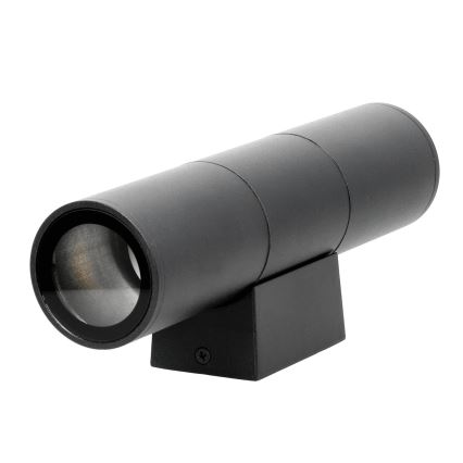 Outdoor-Wandleuchte 2xGU10/35W/230V IP54 rund schwarz