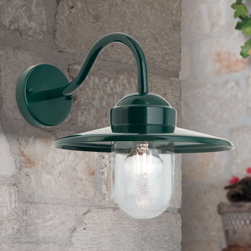 Outdoor-Wandleuchte EDWARD 1xE27/60W/230V IP44 grün