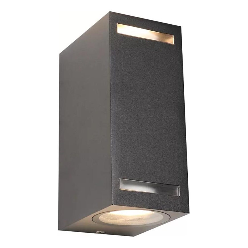 Outdoor-Wandleuchte FAVEIRA 2xGU10/7W/230V IP44 anthrazit