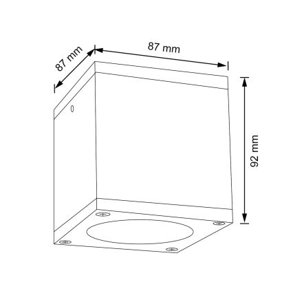 Outdoor-Wandleuchte MORRIS 1xGU10/35W/230V IP54