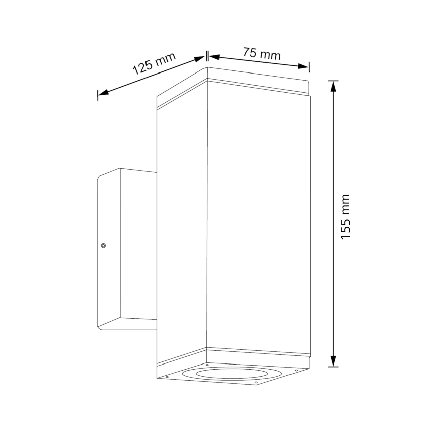 Outdoor-Wandleuchte MORRIS 2xGU10/35W/230V IP54