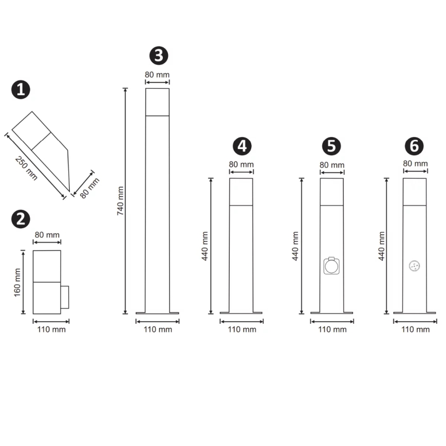 Outdoor-Wandleuchte NEW YORK 1xE27/12W/230V IP44 anthrazit