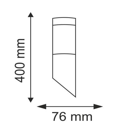 Outdoor-Wandleuchte OSLO 1xE27/10W/230V IP44