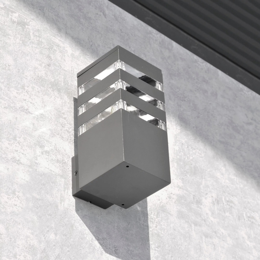 Outdoor-Wandleuchte TEKSAS 1xE27/12W/230V IP44 anthrazit
