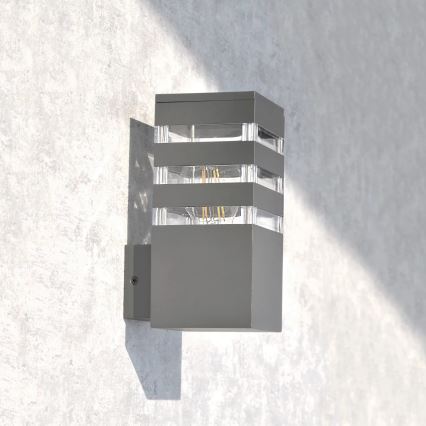 Outdoor-Wandleuchte TEKSAS 1xE27/12W/230V IP44 anthrazit