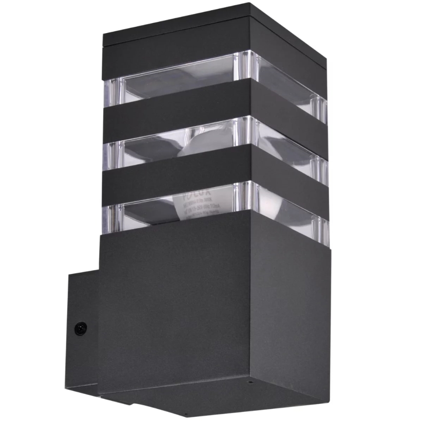 Outdoor-Wandleuchte TEKSAS 1xE27/12W/230V IP44 anthrazit