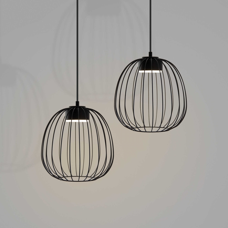 OVELLA Pendelleuchte an Kabel 1xGX53/10W/230V Ø 25 cm schwarz